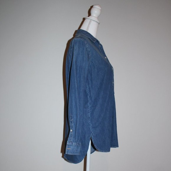 Lauren Ralph Lauren half-button down demin tunic - pullover - Picture 4 of 7